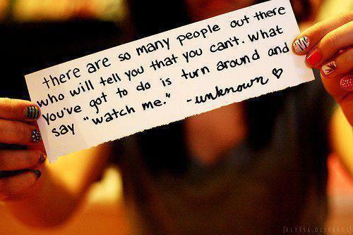 Watch me - the power of attitude