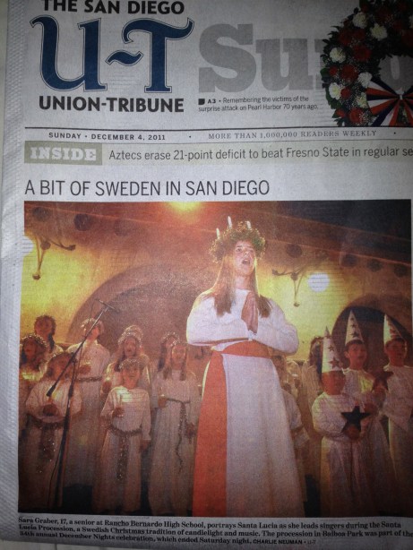 Santa Lucia, Balboa Park, San Diego, December Nights 2011